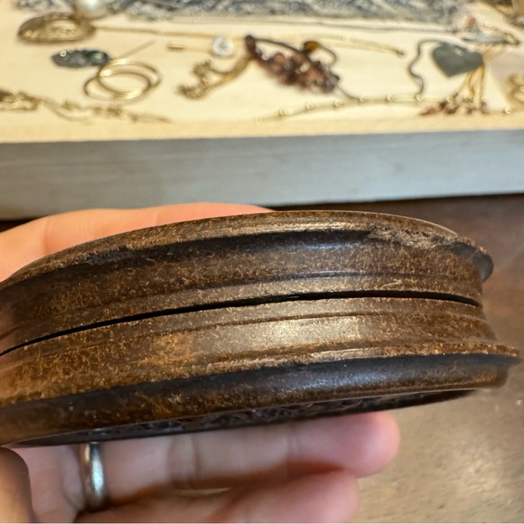 Antique 1856 S. Speck/H. Halverson Wooden Photograph Genuine Union Case Hinged - Picture 12 of 16